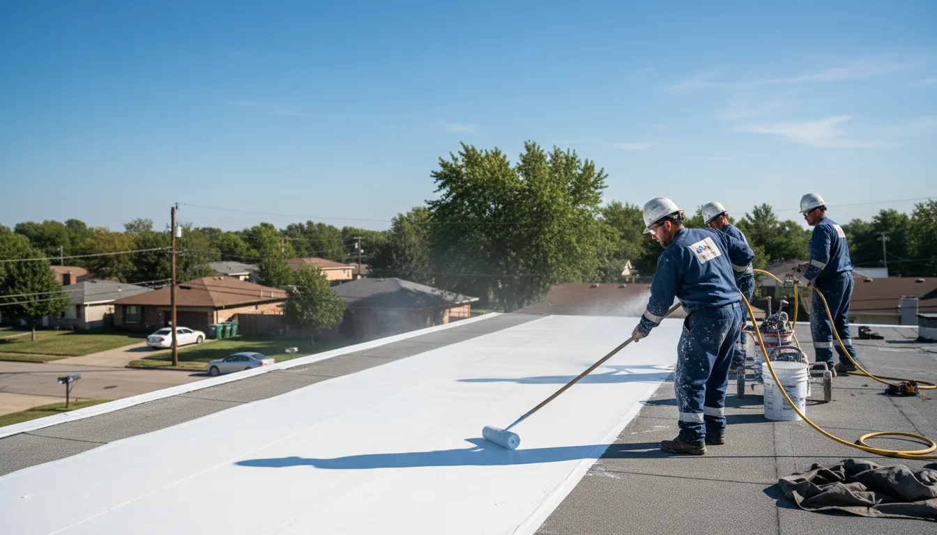 Commercial roof coating in Plymouth, ME near me
